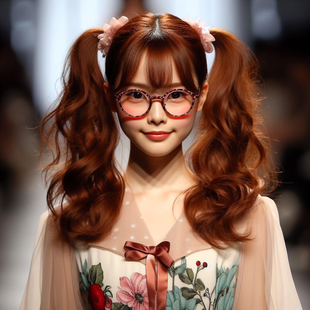 春のファッションショーにゲスト出演する赤ずきんちゃん