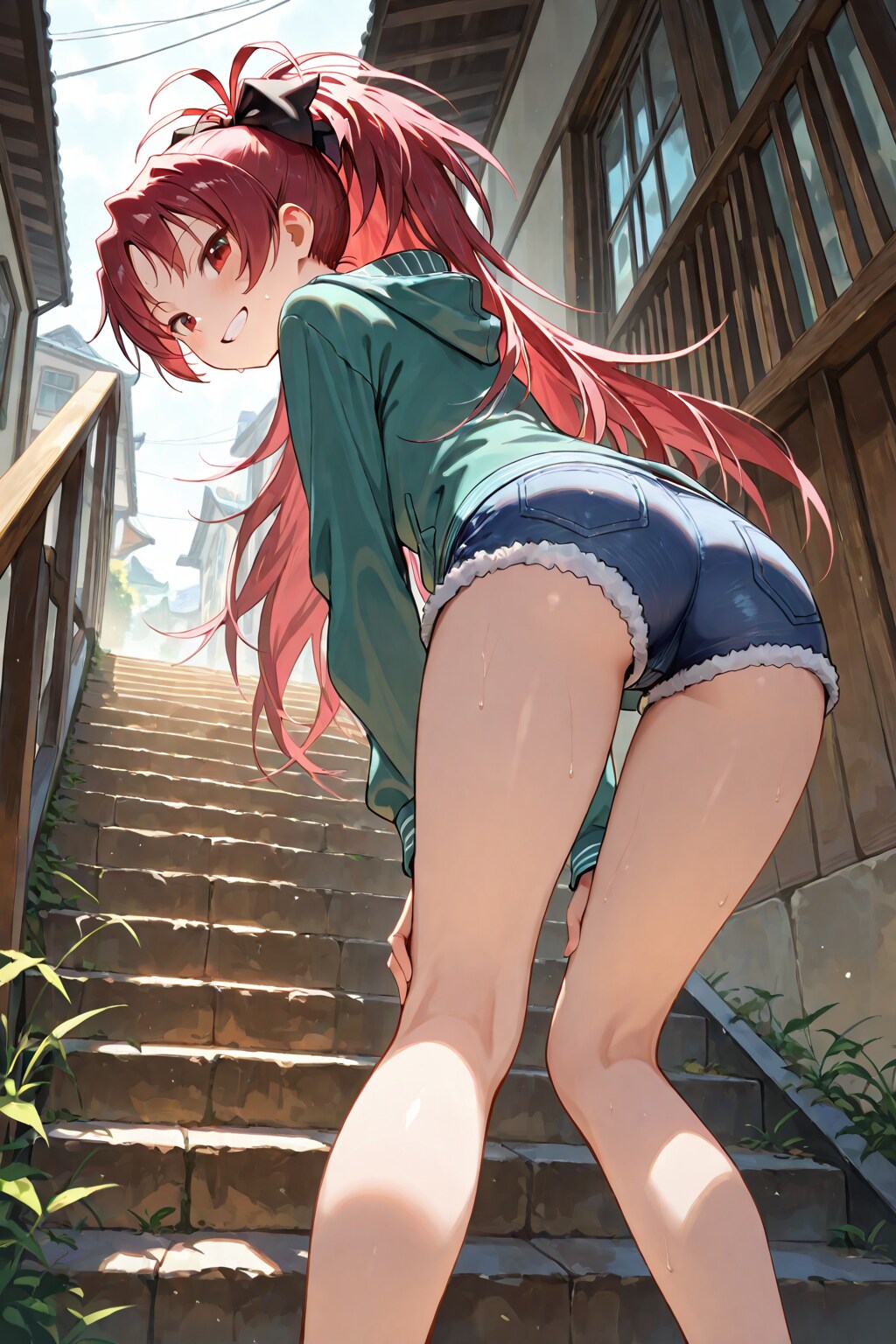 杏子と階段