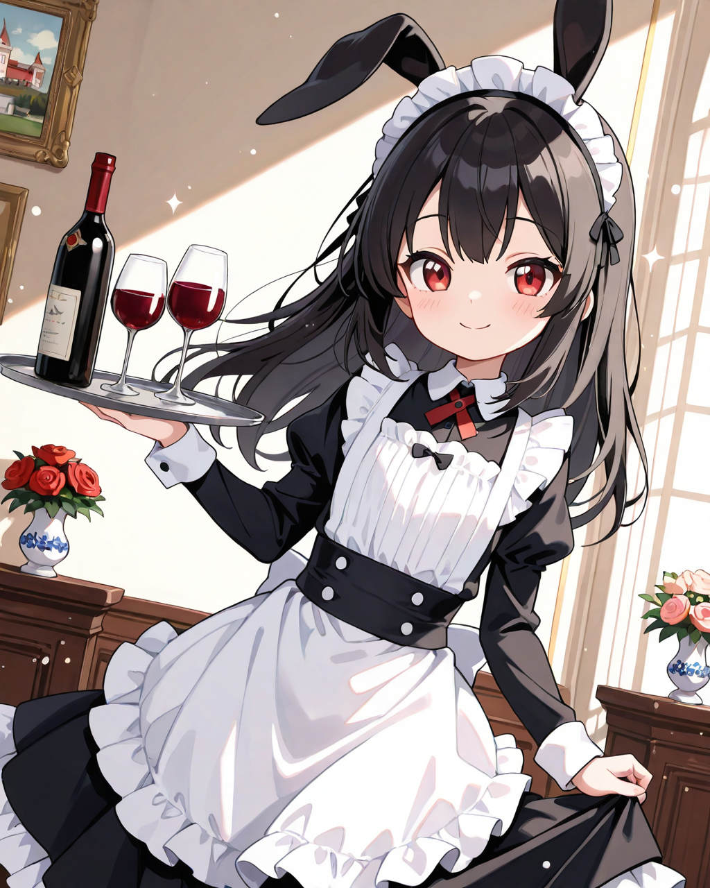 メイドになってみましたわ♡