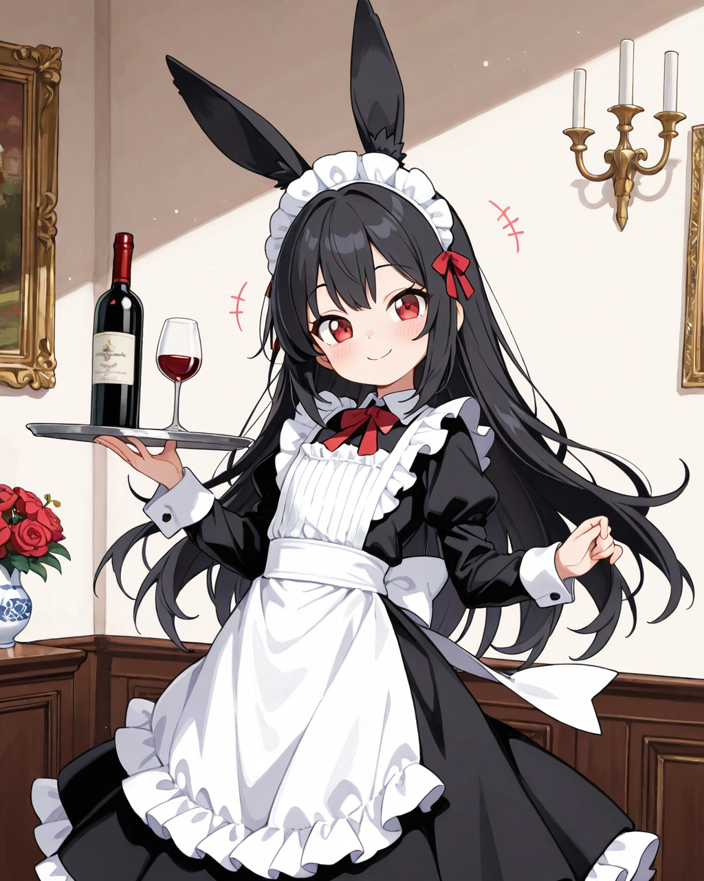 メイドになってみましたわ♡