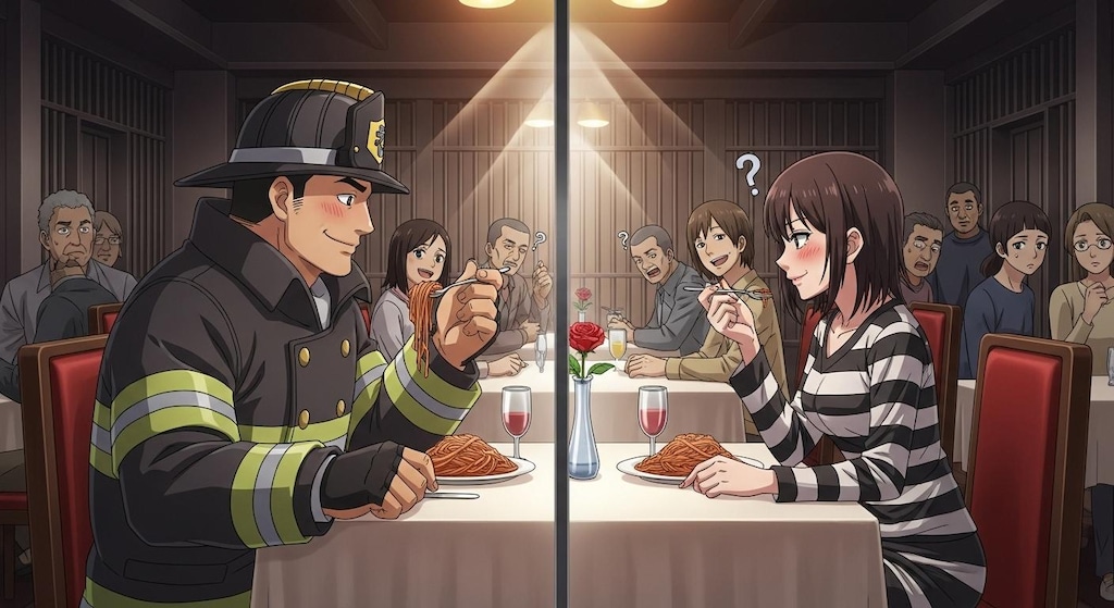 消防士と囚人が意気投合