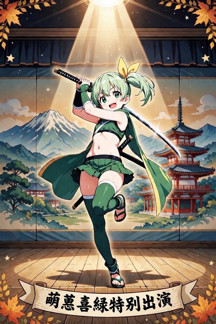 大衆演劇にゲスト出演する喜緑ちゃん