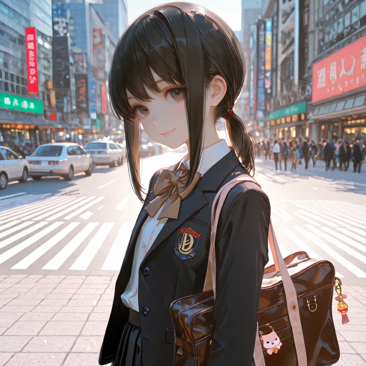 東京に始めて一人できたポニテちゃん