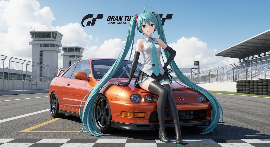 初音ミクとインテグラ