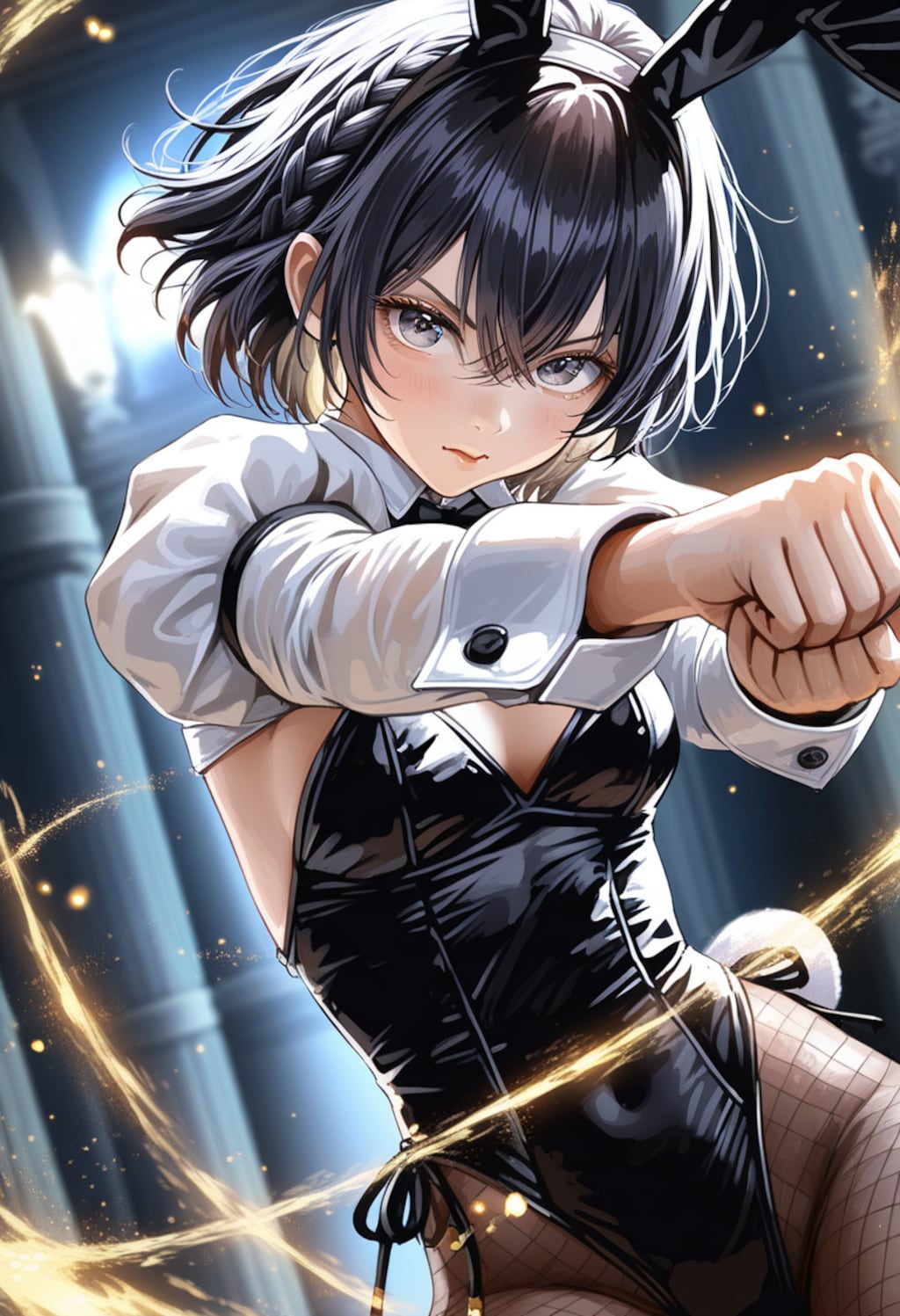 健全バニーの健全パンチ！