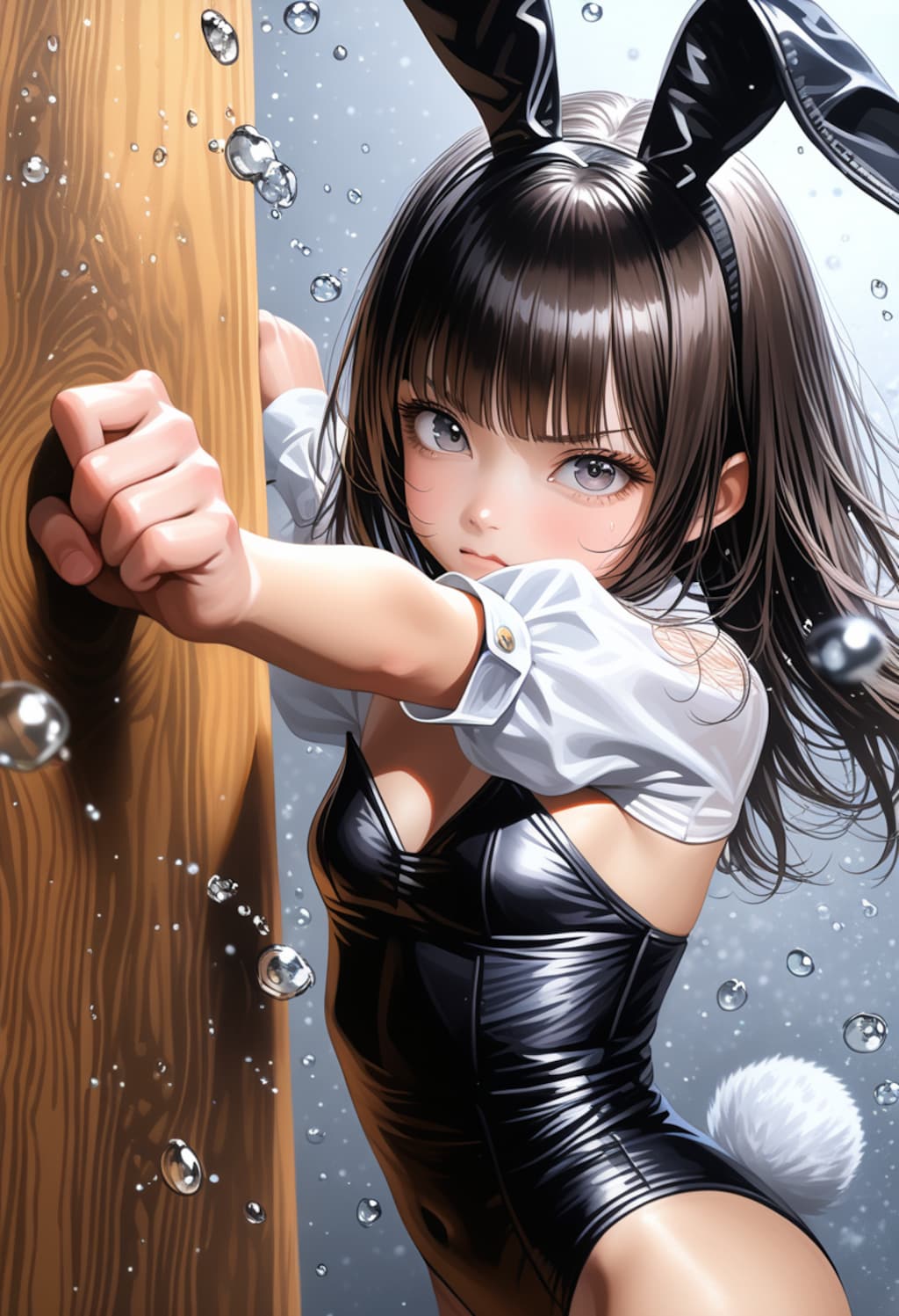 健全バニーの健全パンチ！