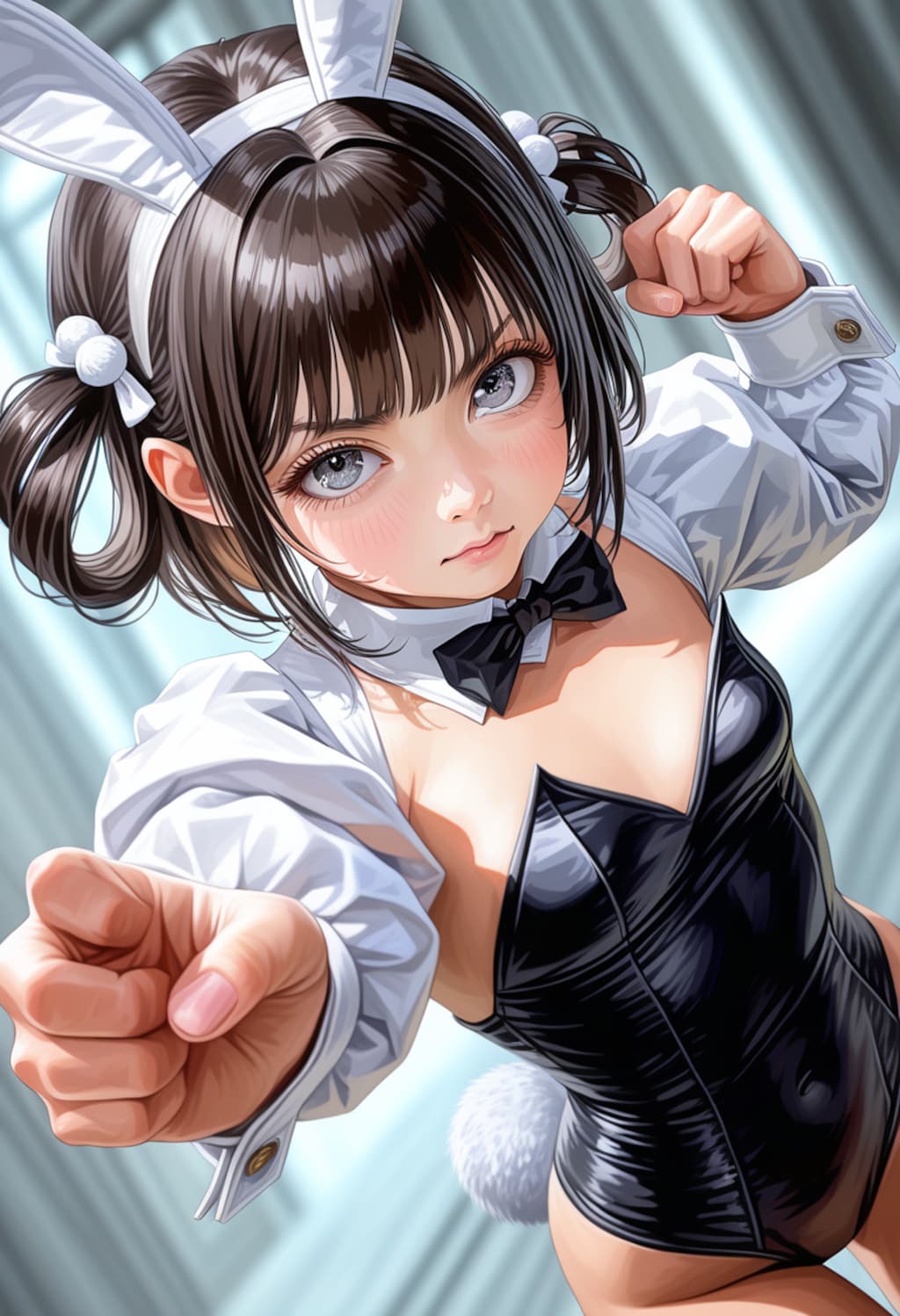 健全バニーの健全パンチ！