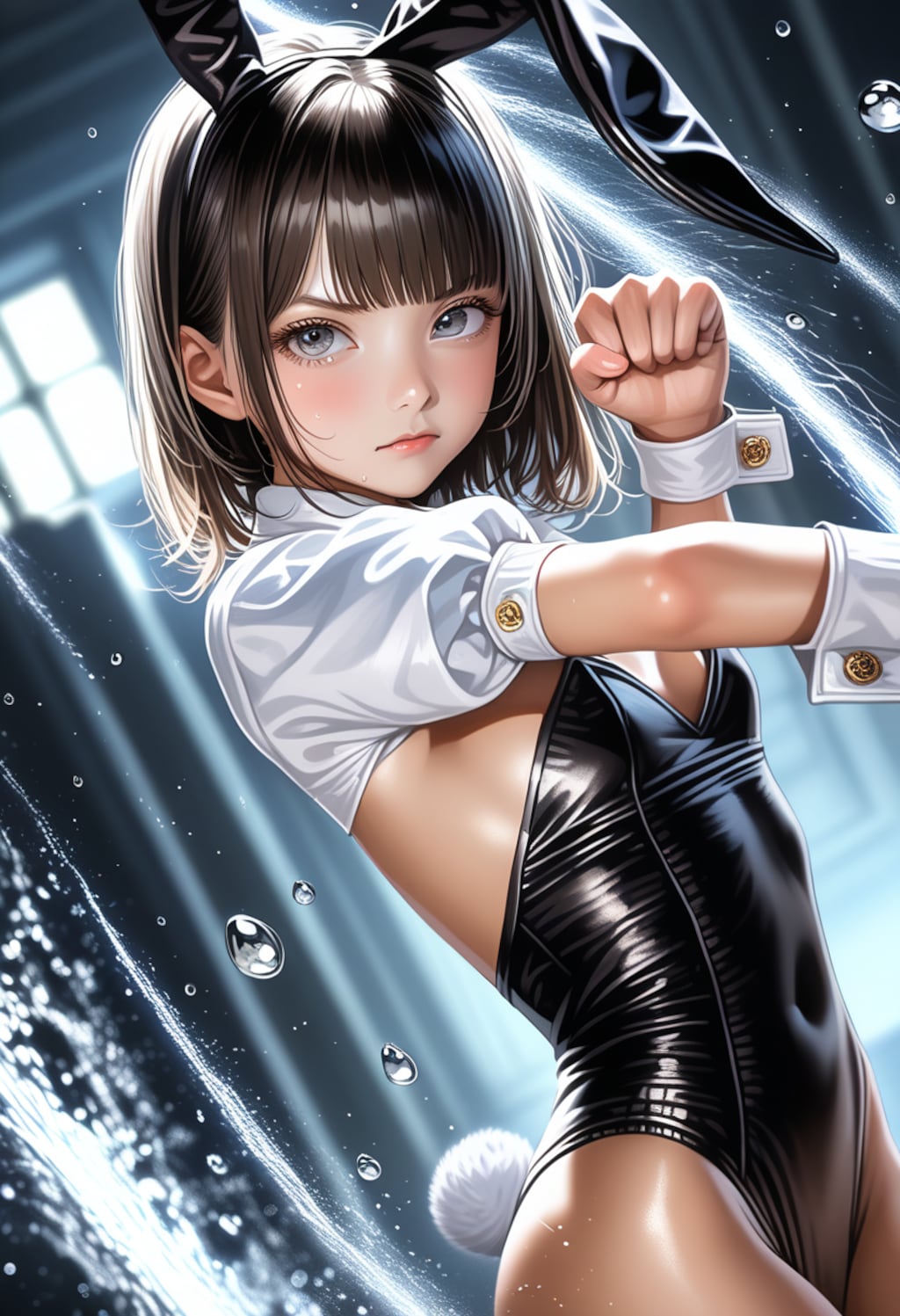 健全バニーの健全パンチ！