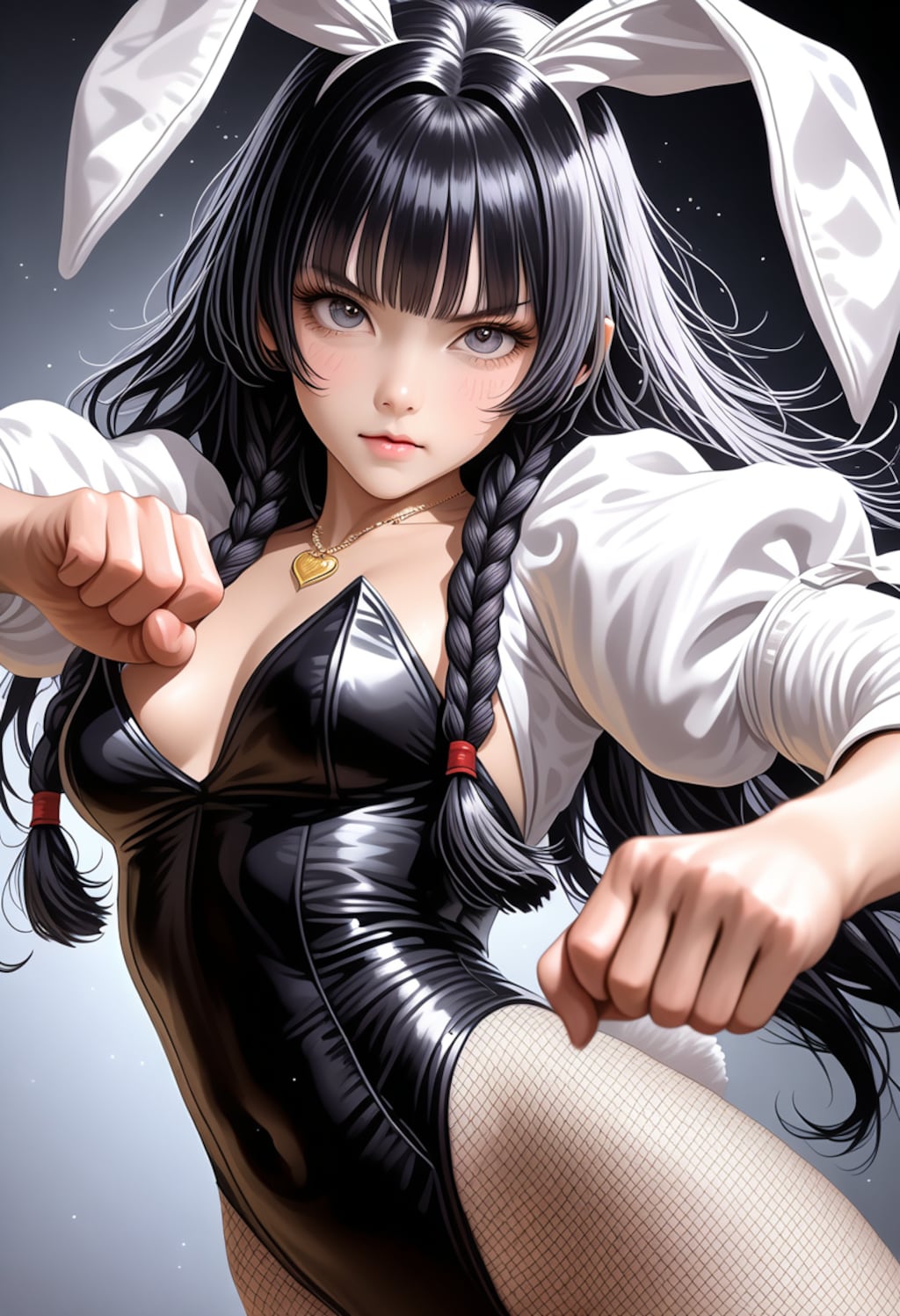 健全バニーの健全パンチ！