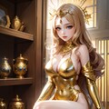 ゴールドのドレス 7枚目