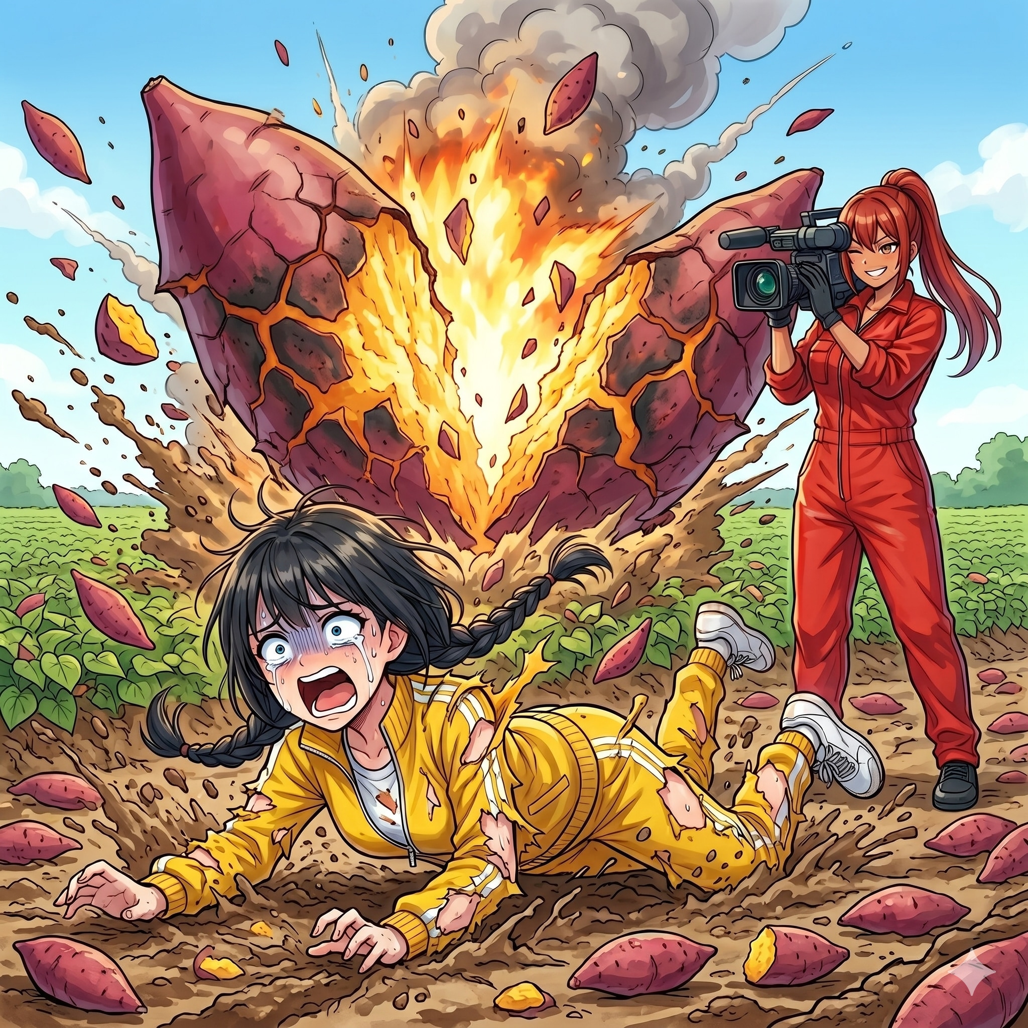 大悶絶！ダイナマいも収穫祭 | の人気AIイラスト・グラビア