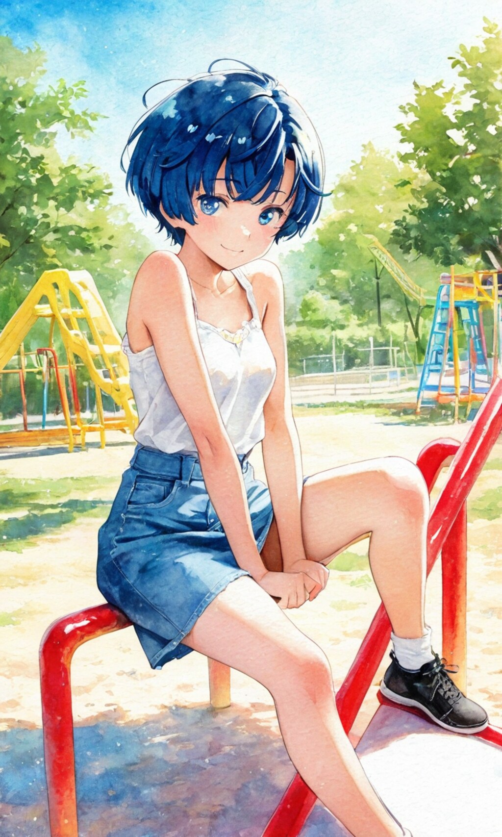 公園で一緒に遊ぼう柑菜ちゃん