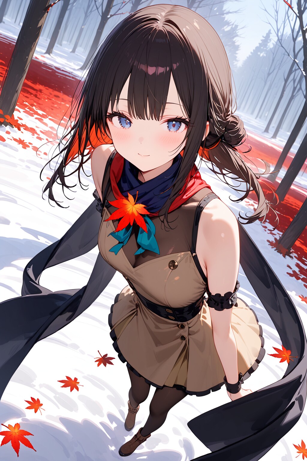 黒髪ロングでワンピースの少女 | の人気AIイラスト・グラビア