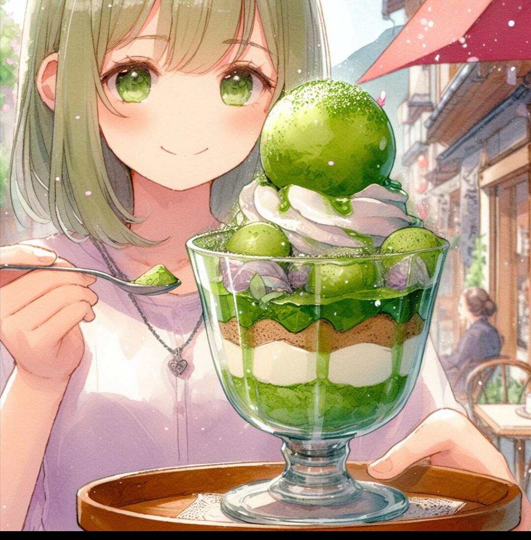 秘密の抹茶パフェ