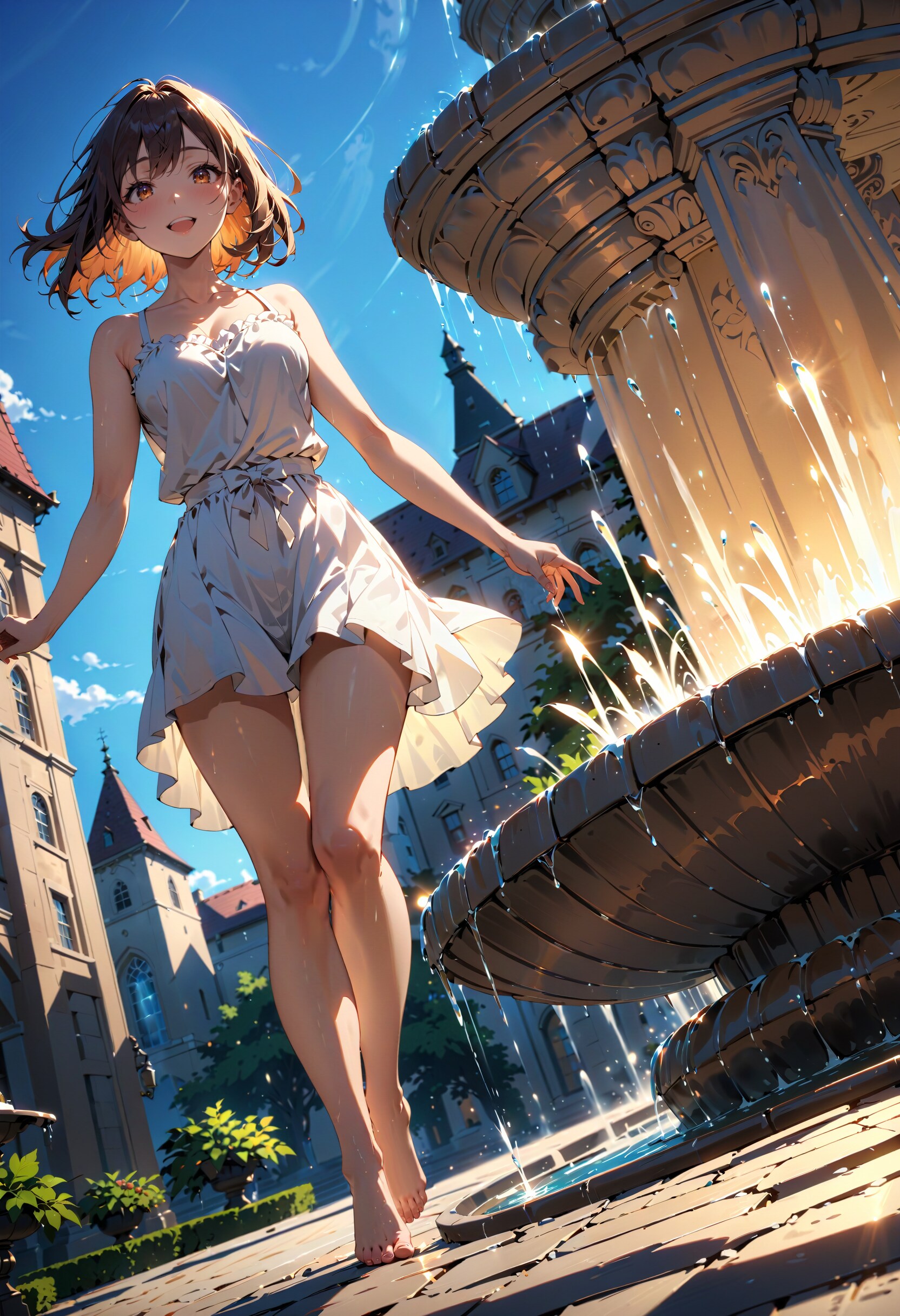 今日は噴水の日 | の人気AIイラスト・グラビア