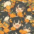 くま娘とみかん🍊②🐾 2枚目