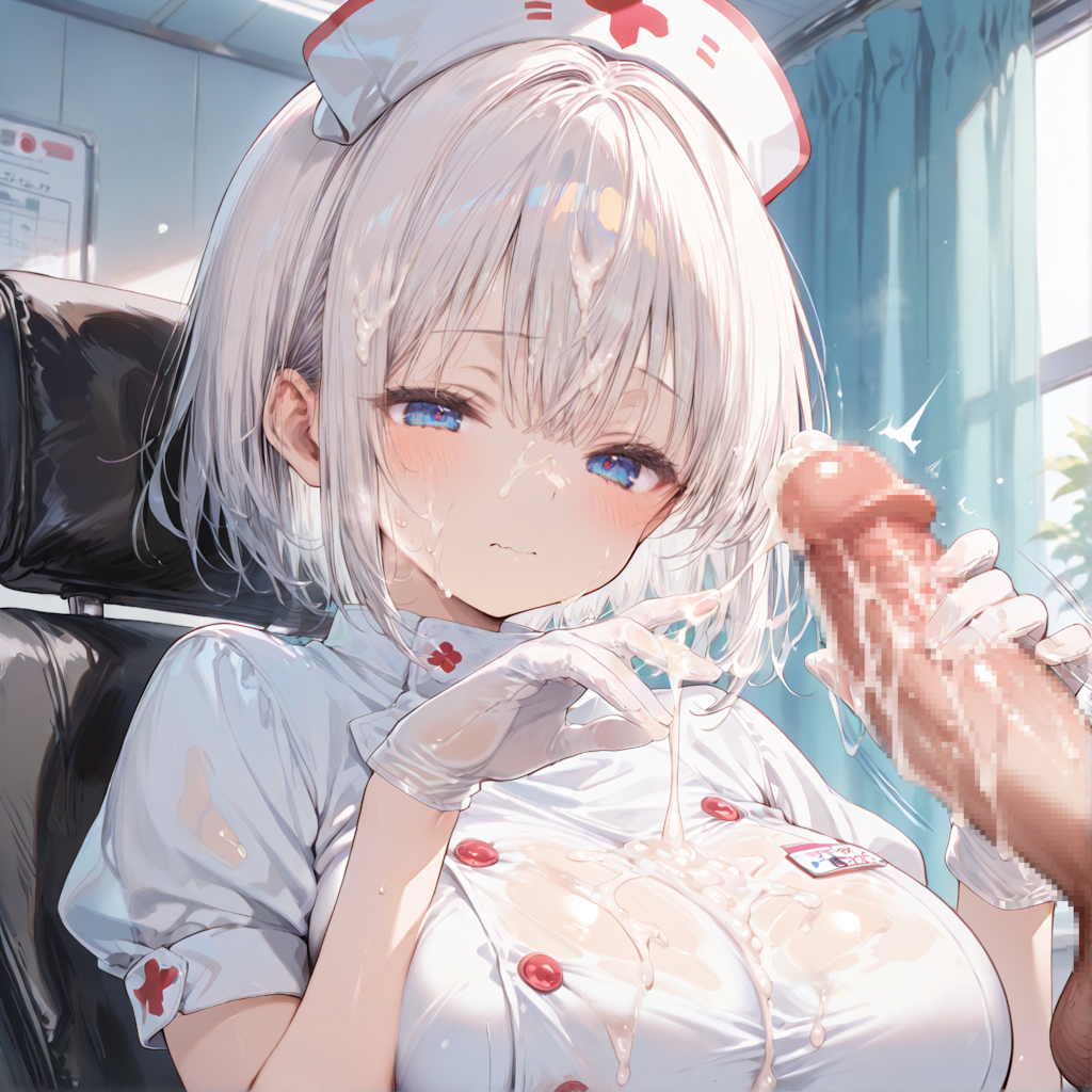 ナース手コキぶっかけ