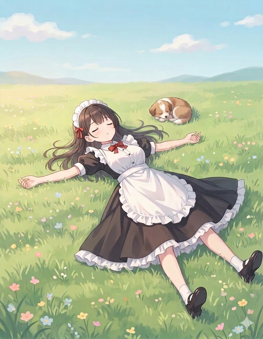 大の字でおひるね～ | の人気AIイラスト・グラビア