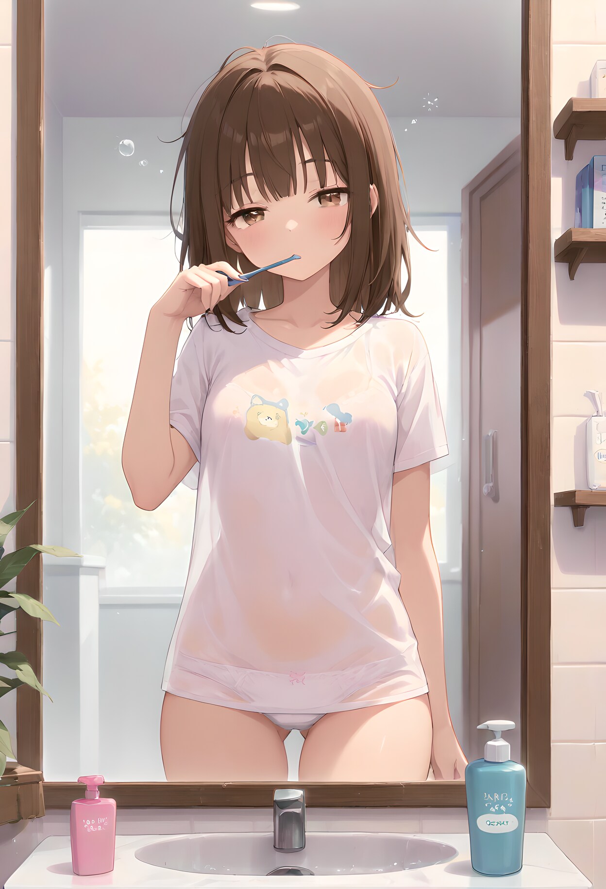 休日の朝の妹ちゃん