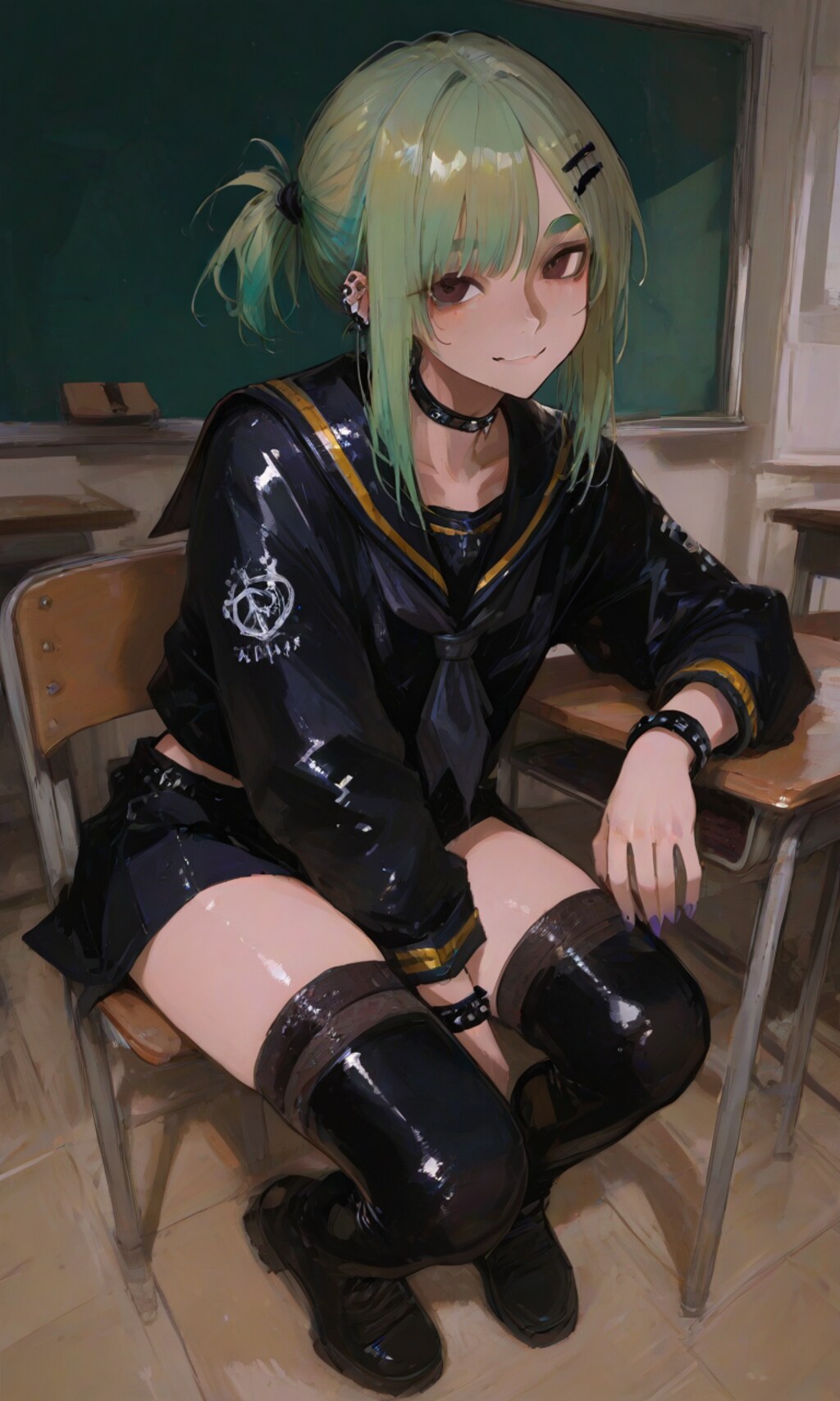 セーラー服と絶対領域