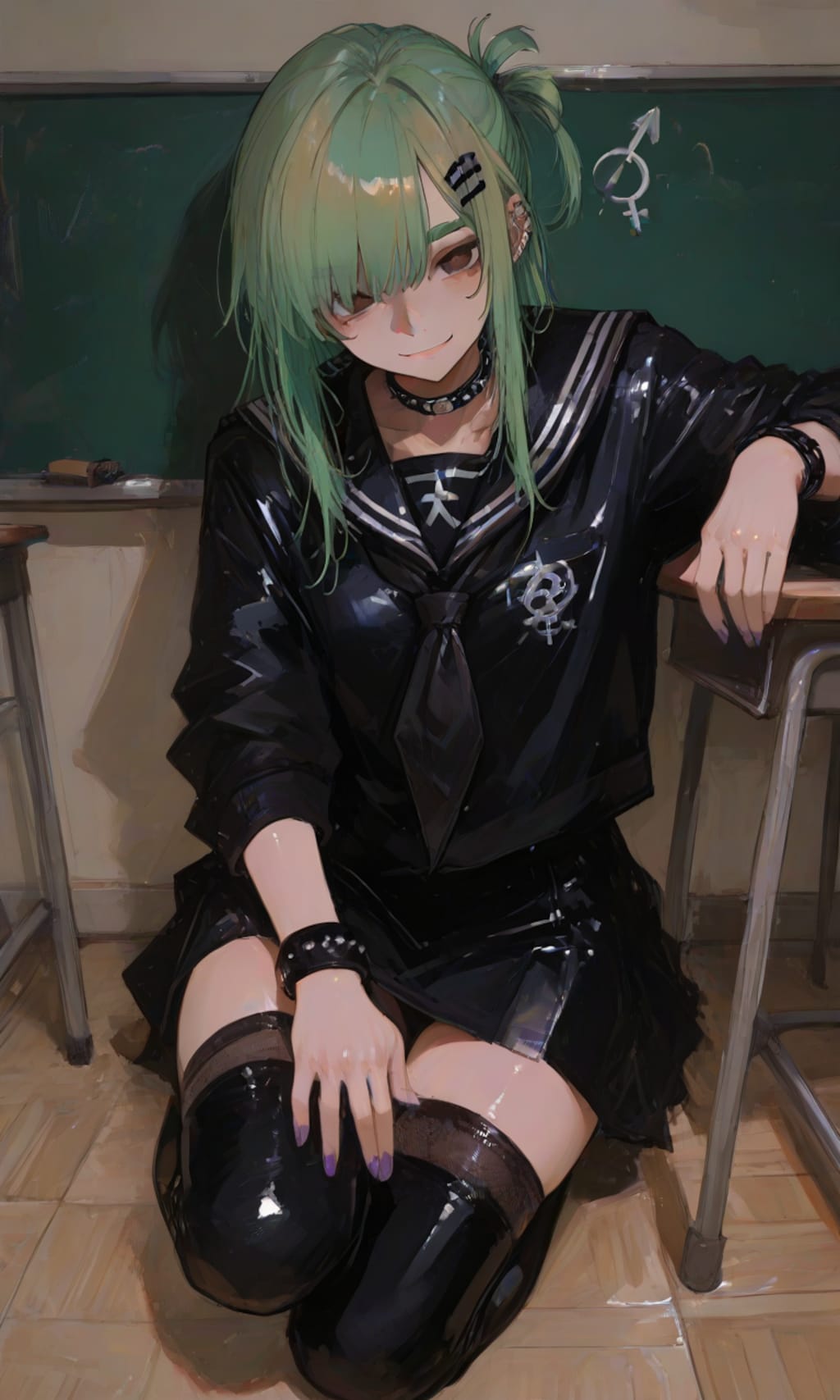 セーラー服と絶対領域