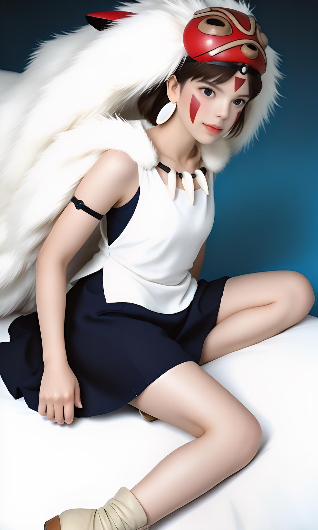 サン(もののけ姫)風な女性①