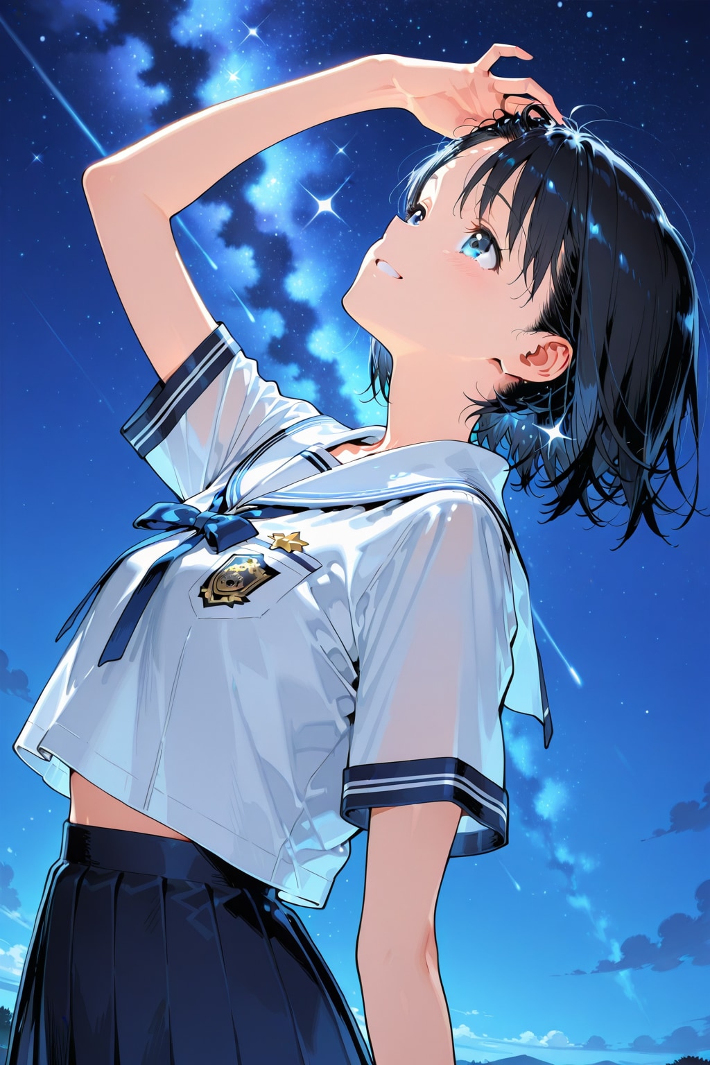 夜空 | の人気AIイラスト・グラビア