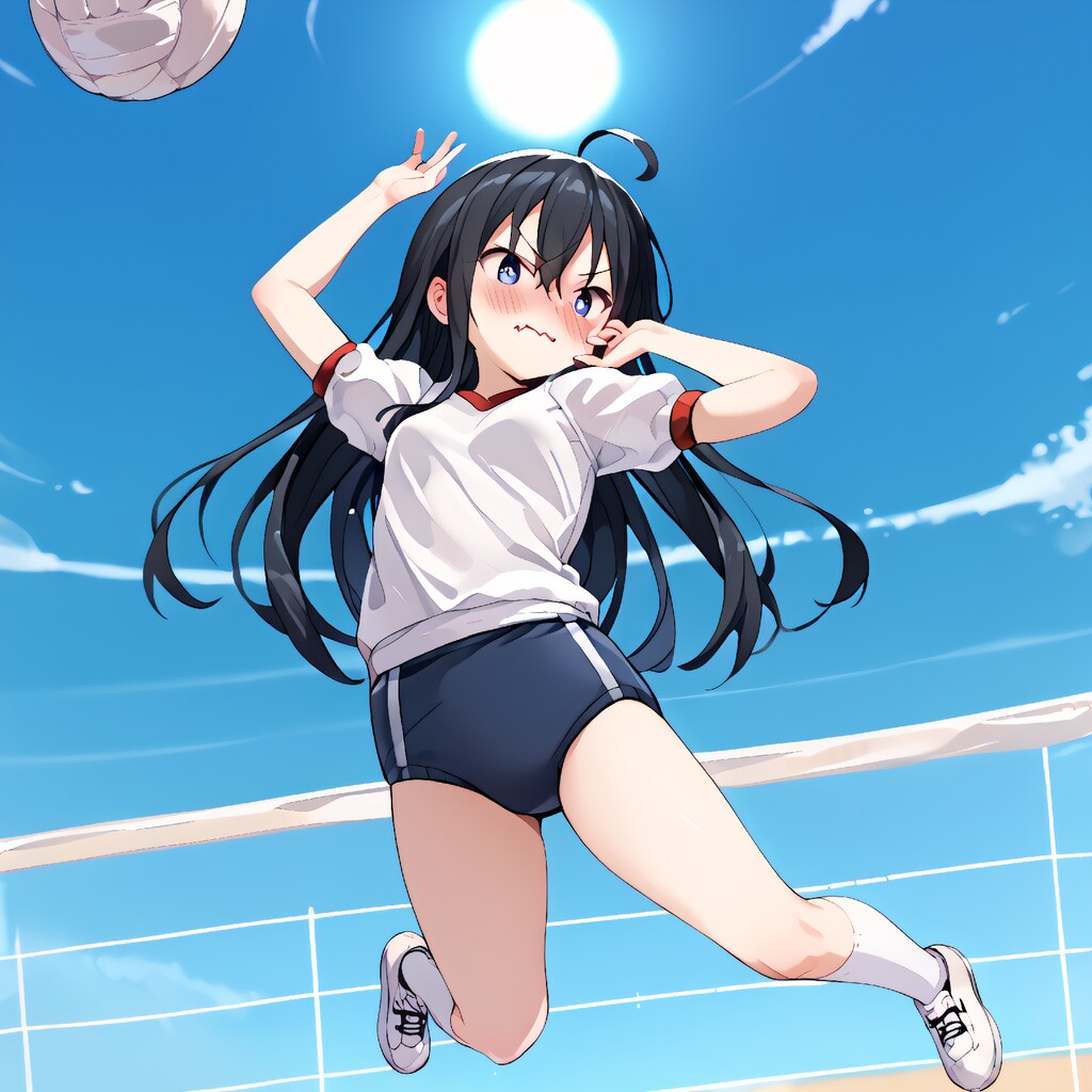 今日の体育はバレーボール