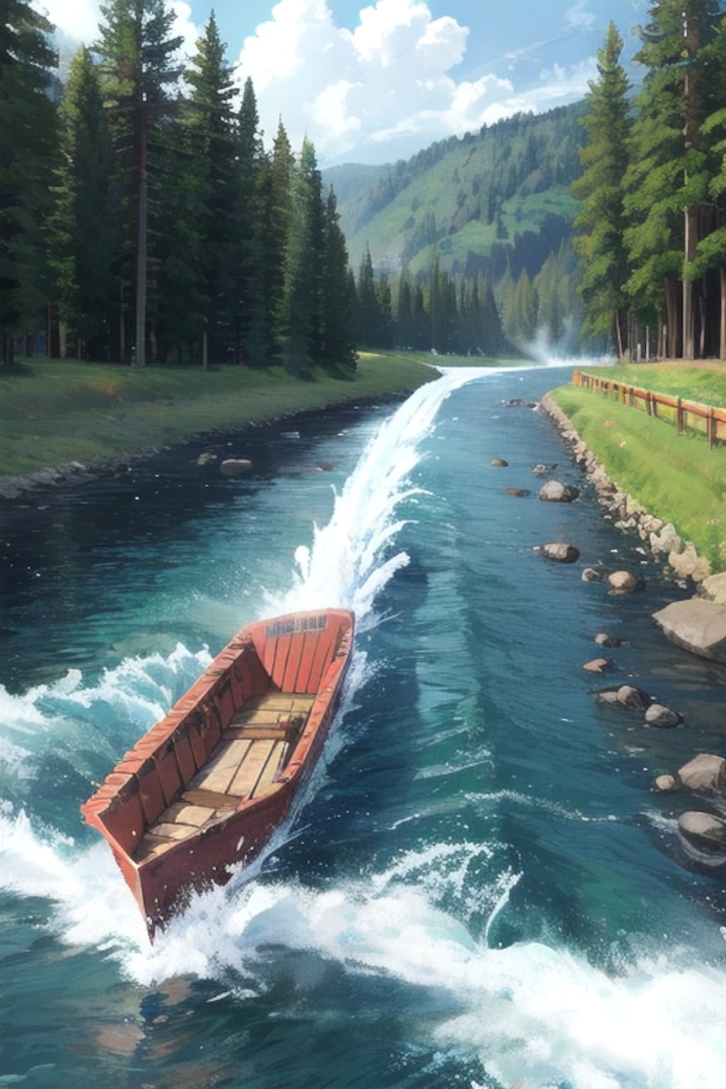 赤い激流