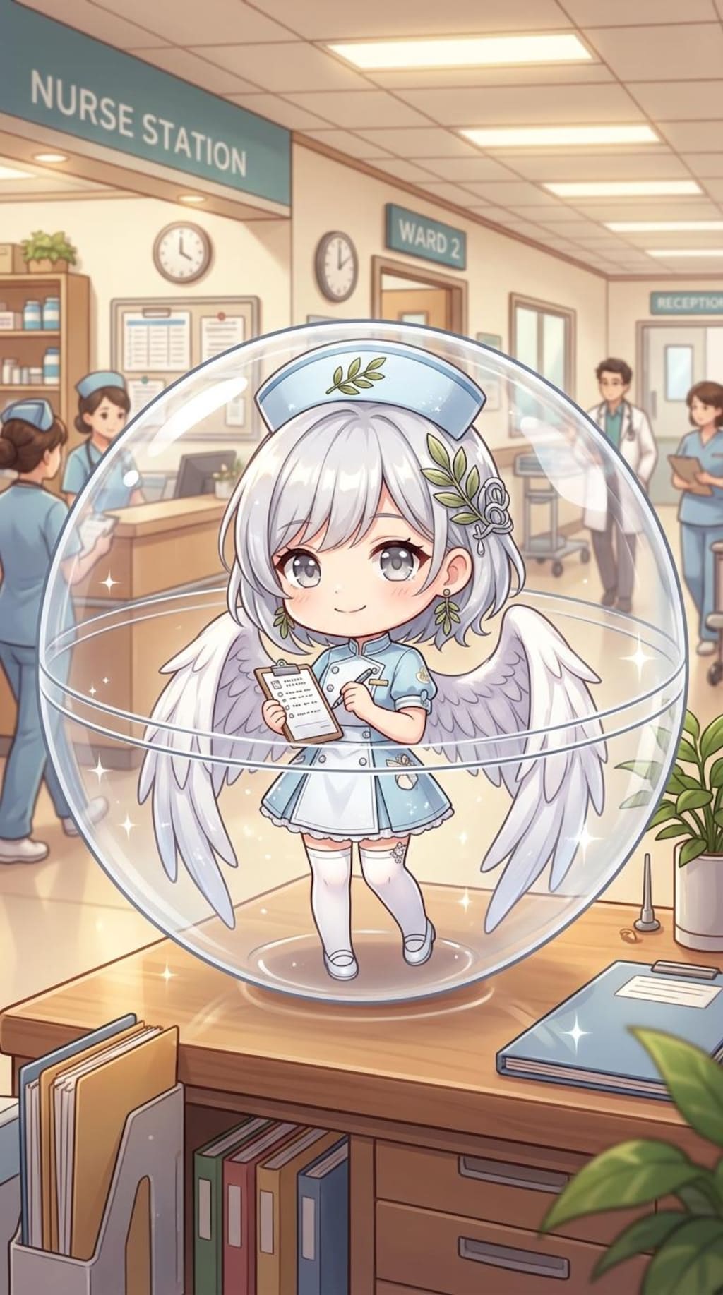 ナース服姿のPEGASUSちゃんをカプセルに入れたよ