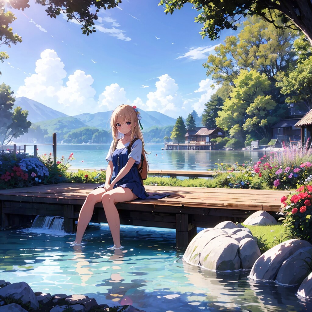 避暑地でのんびり
