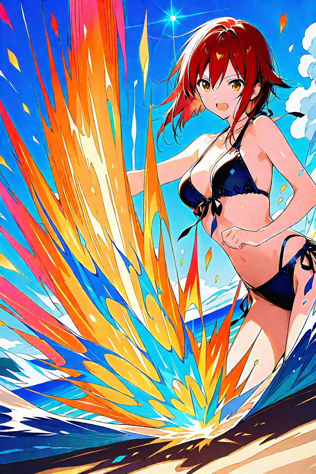 赤髪ビキニ(情熱の爆発です)_20250726