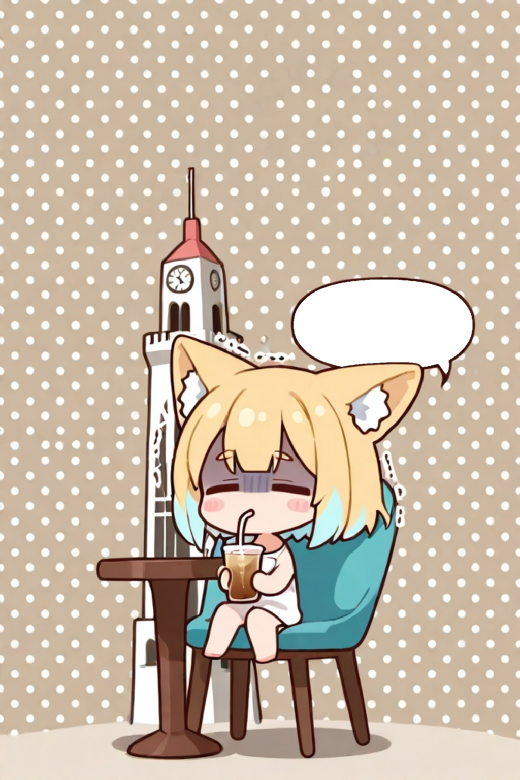 くらげと塔と金髪ちゃん