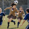 サッカーをする女の子 2枚目
