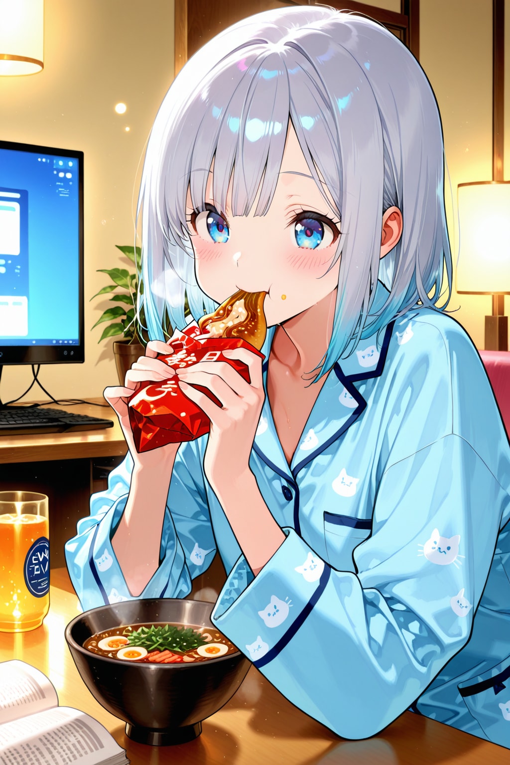 お夜食 | の人気AIイラスト・グラビア