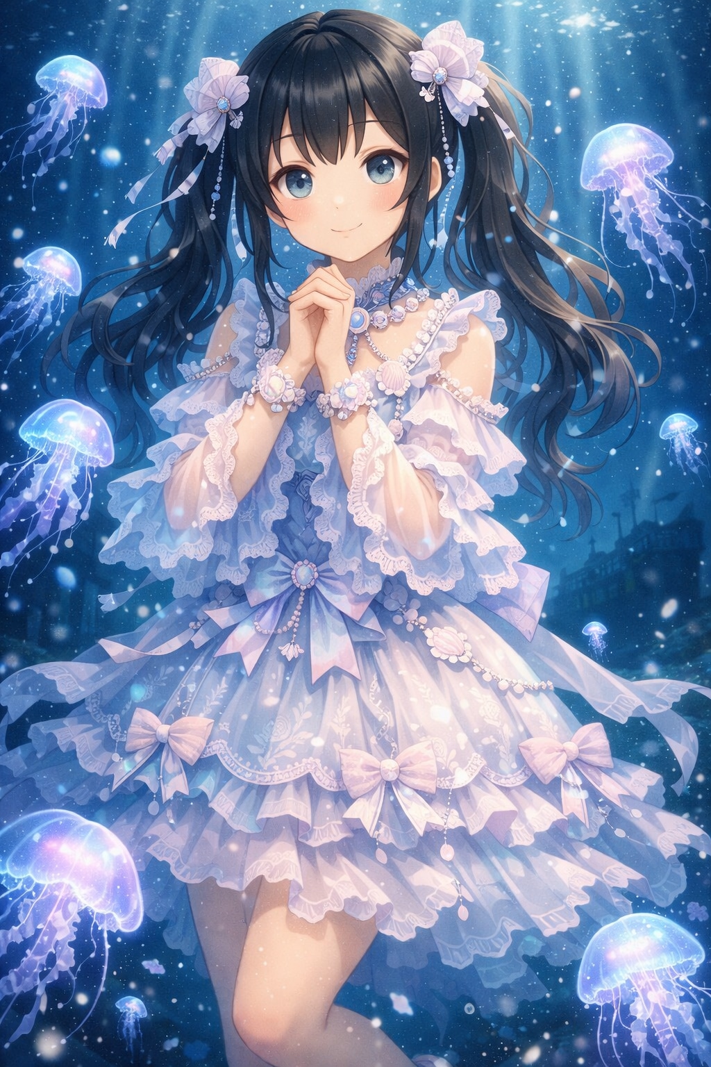 Aqua Reverie(藍音・夢羽) | の人気AIイラスト・グラビア