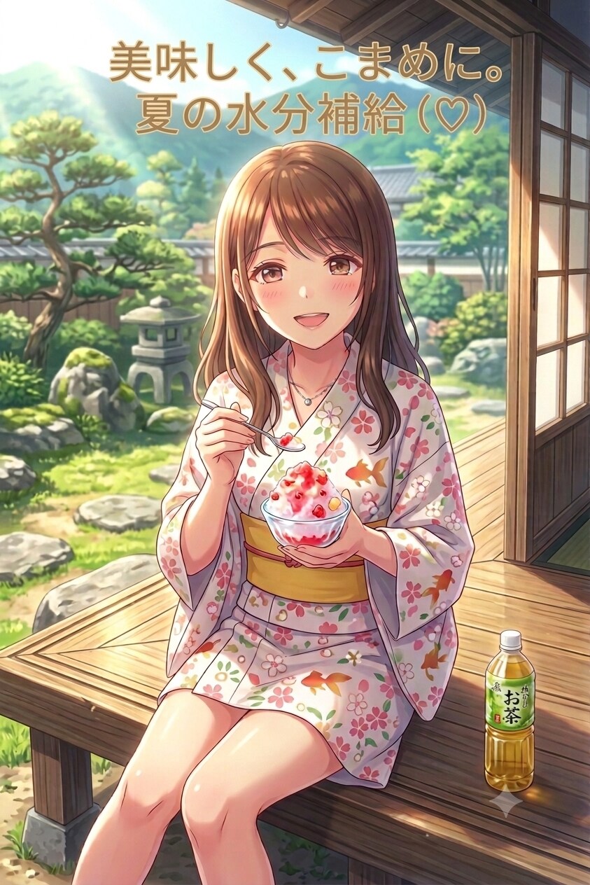 皆さん、今日もしっかり水分補給してね！10