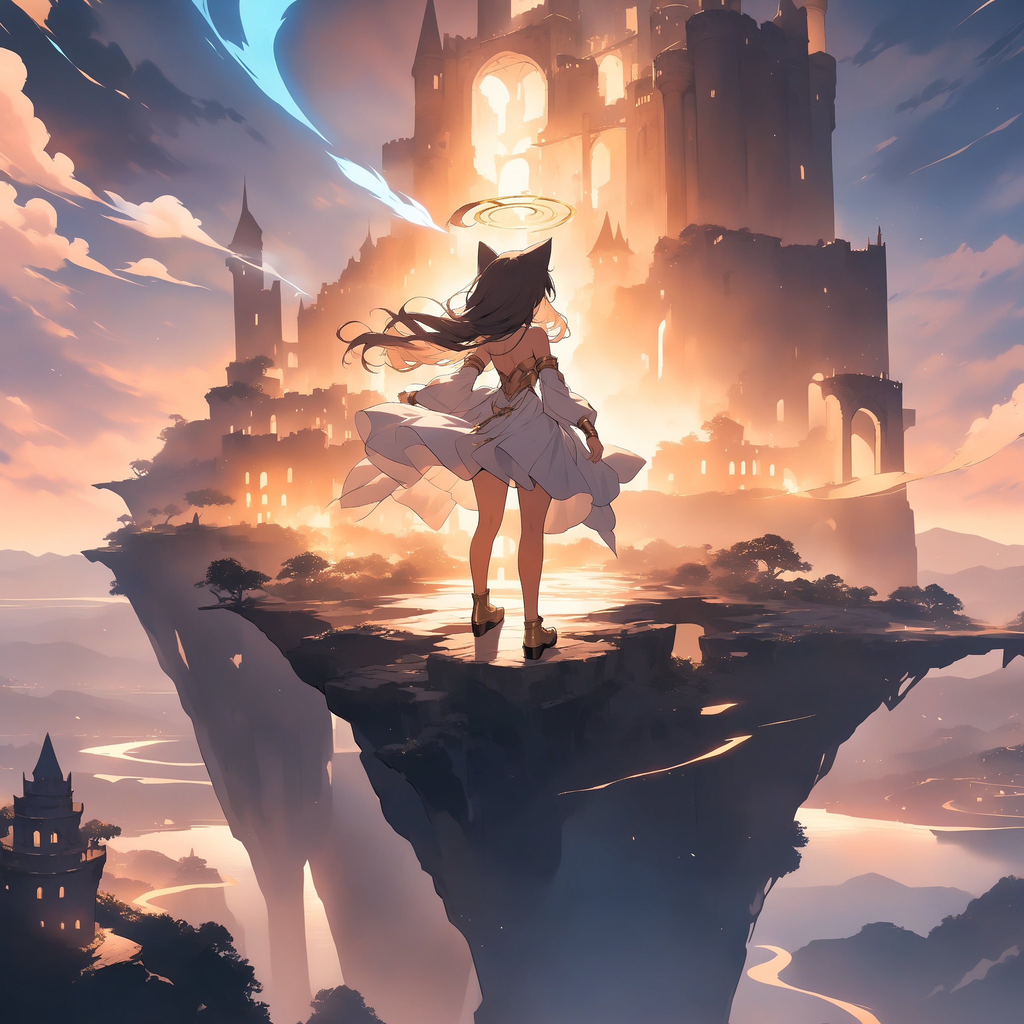 天空の町 | の人気AIイラスト・グラビア