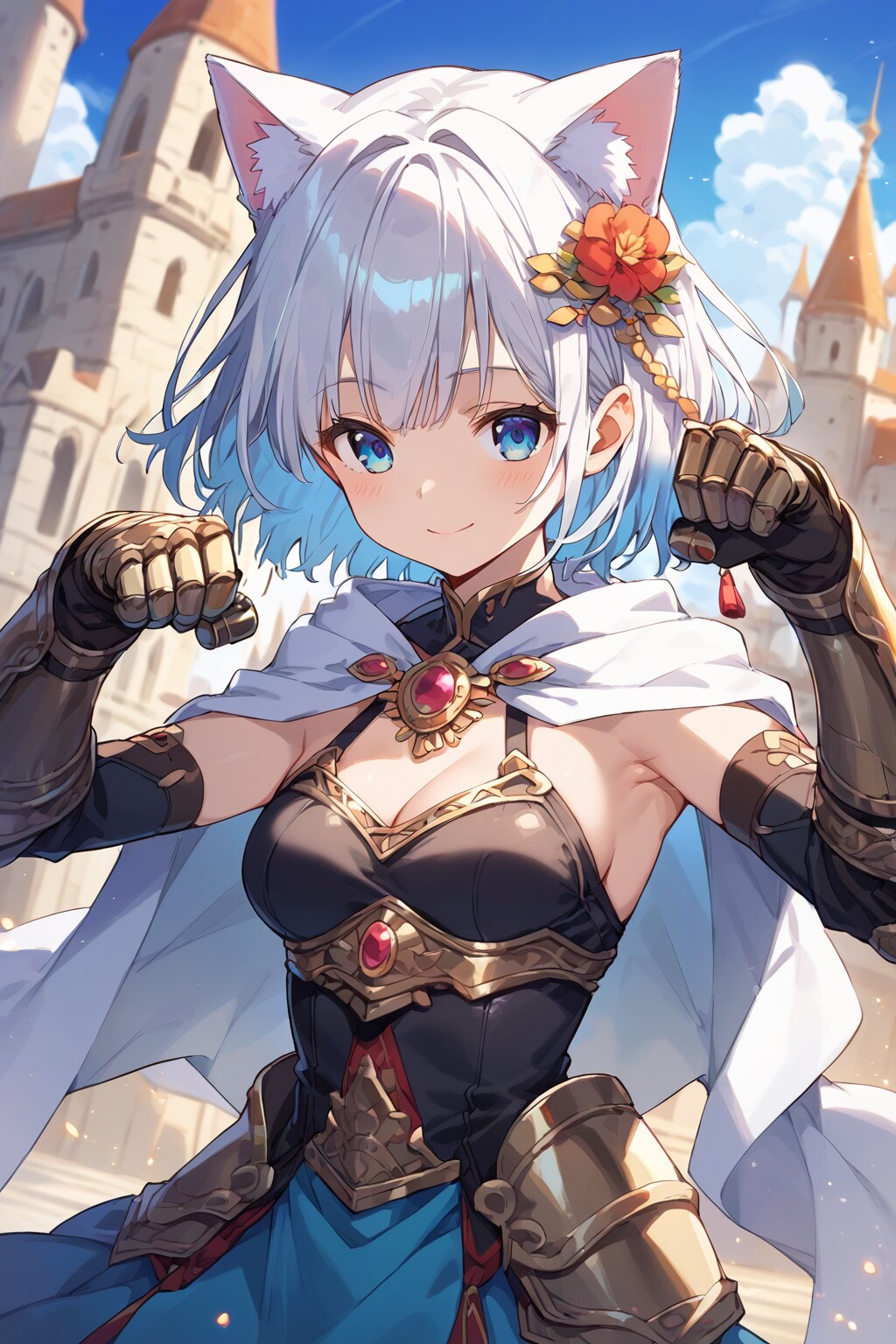 ネコパンチの構え | の人気AIイラスト・グラビア