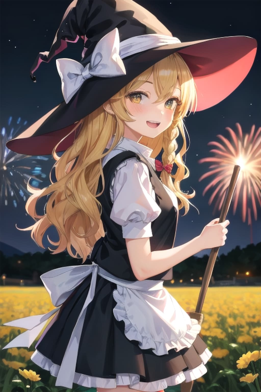 一緒に花火が見れて嬉しいんだぜ