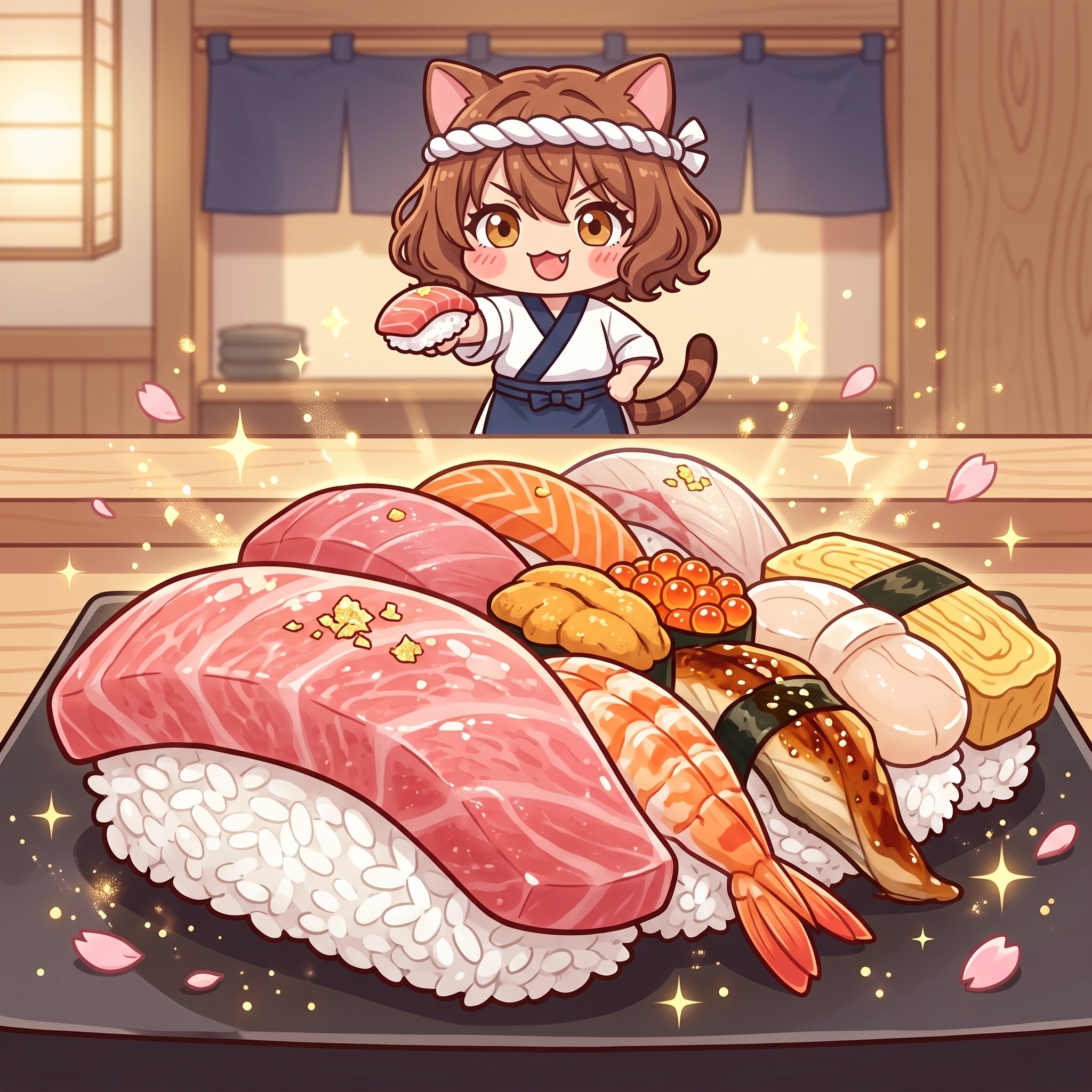 (うちの子縛り)67.「す」→「寿司」Yuki