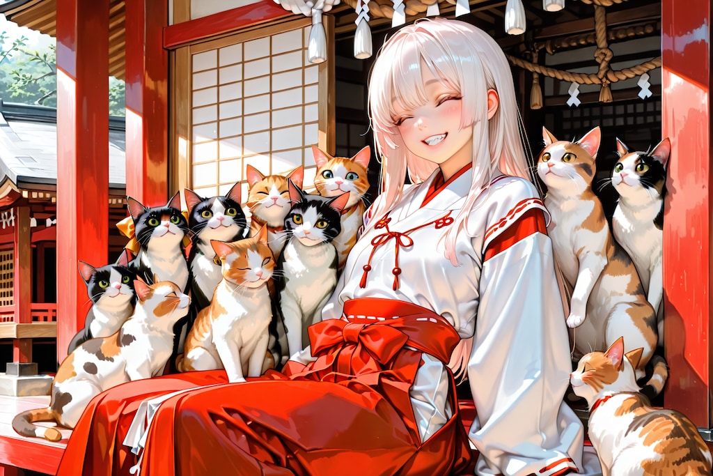 #猫と一緒さん