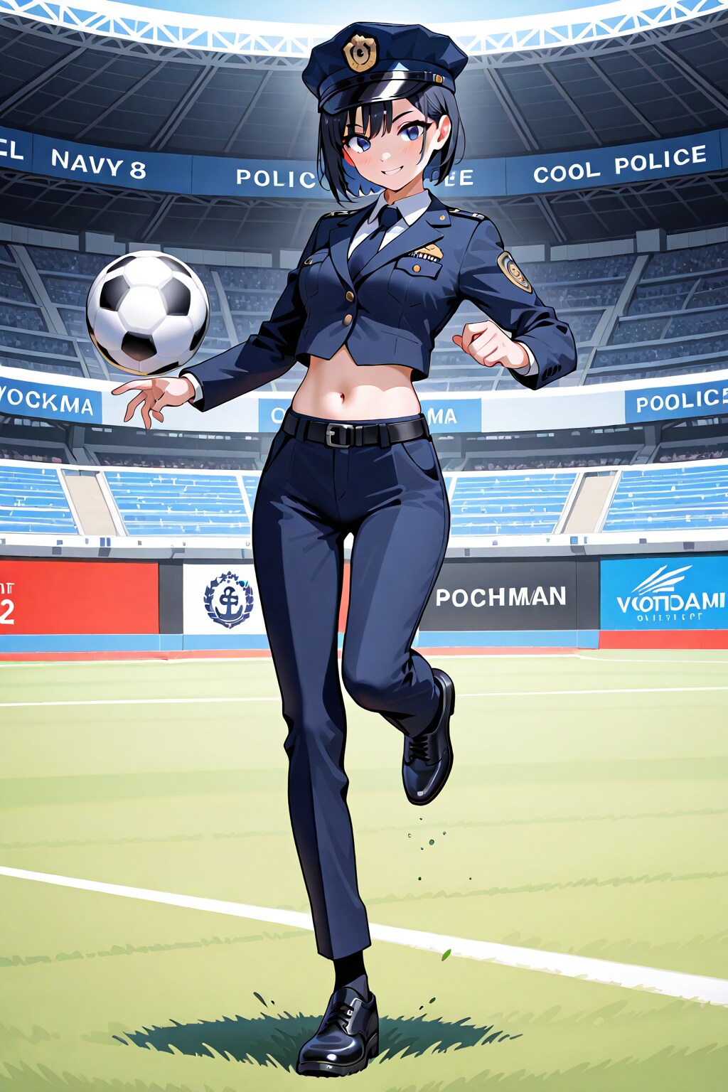 ネーブル婦警水浜晶菜のサッカー