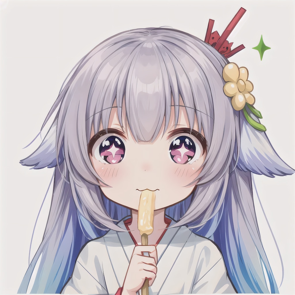 灰髪ロングのミニキャラ４