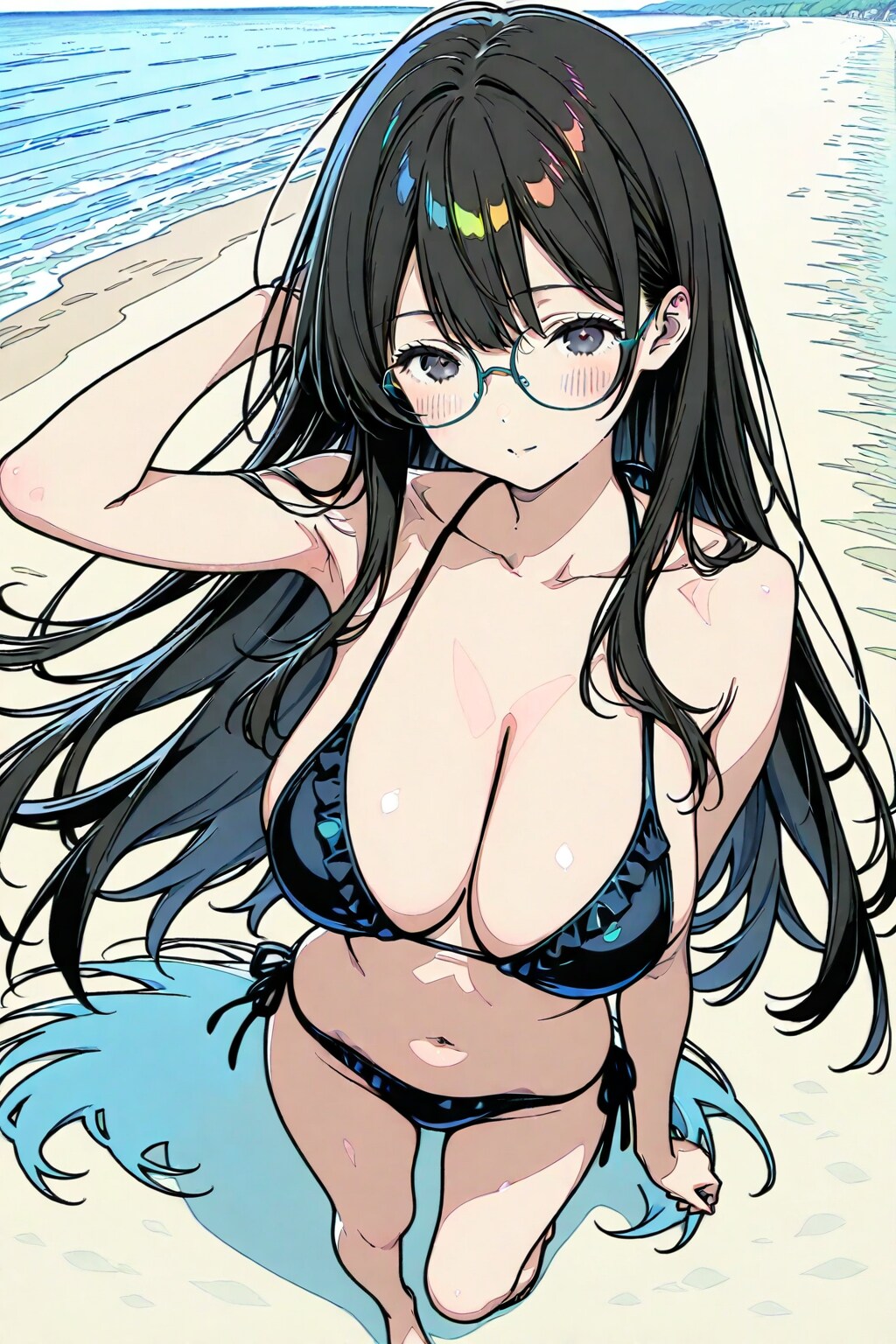 赤上家水着コンテスト・黒間久摩耶