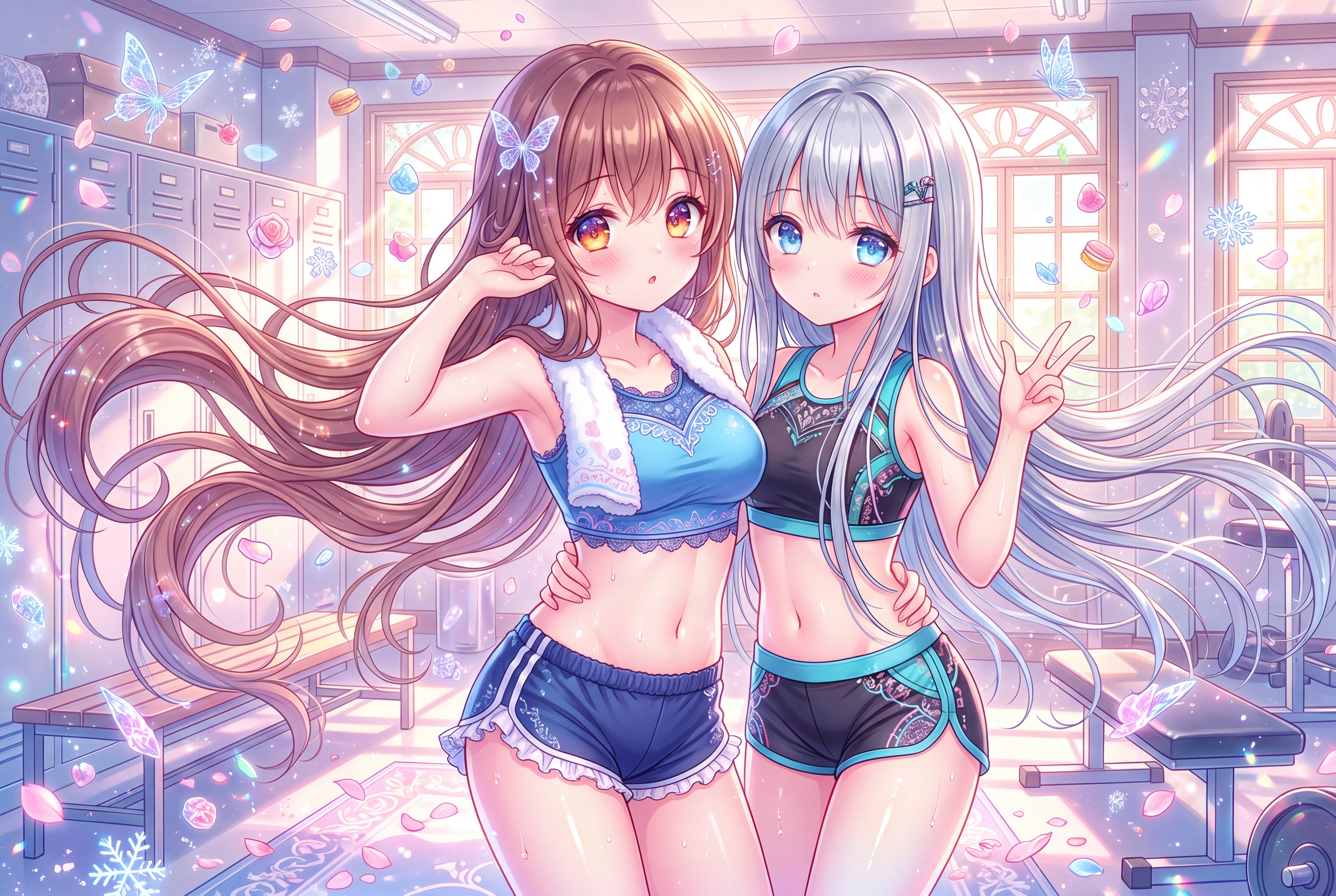 陽光に滲む汗の絆 | の人気AIイラスト・グラビア