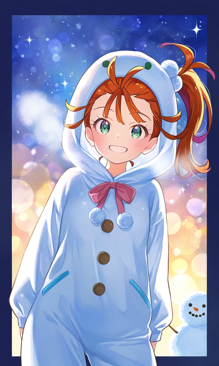 雪だるまコス・夏海まなつ。