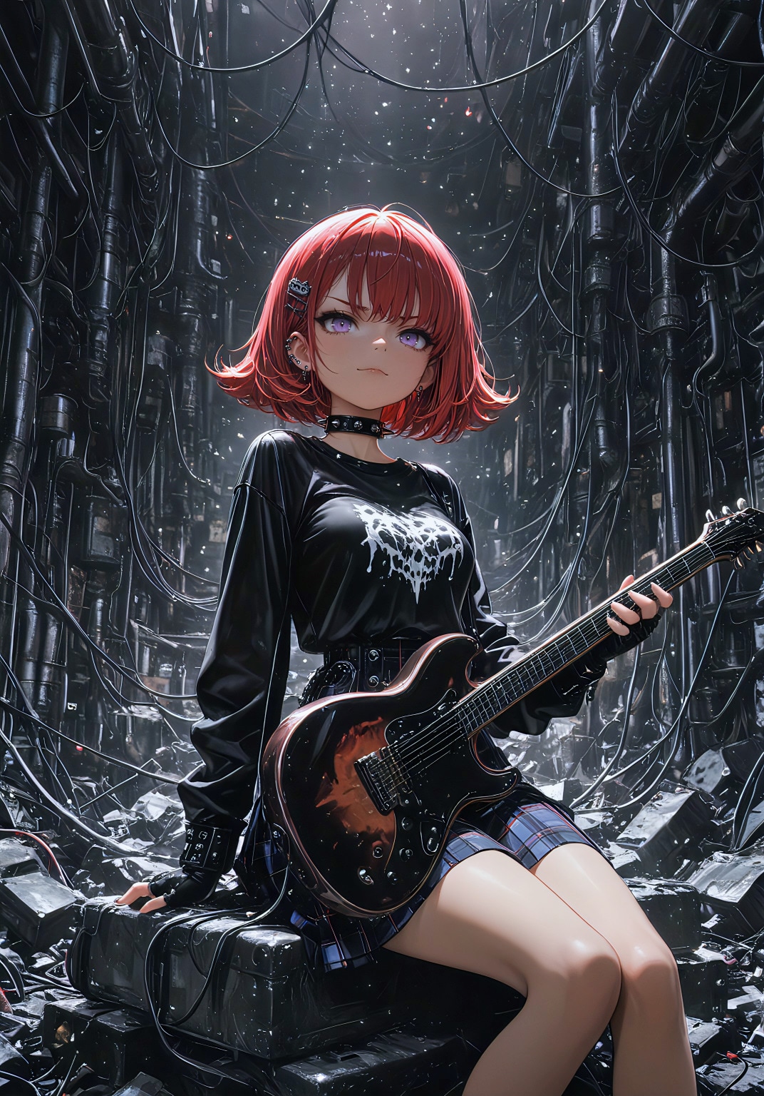 崩壊都市に響く、最後の旋律 | の人気AIイラスト・グラビア