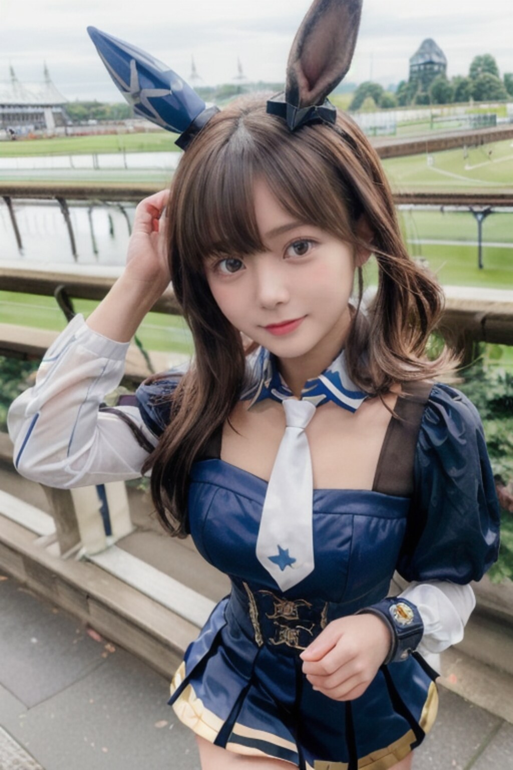 見た？見た？私1着！超ーブッチだったっしょ？