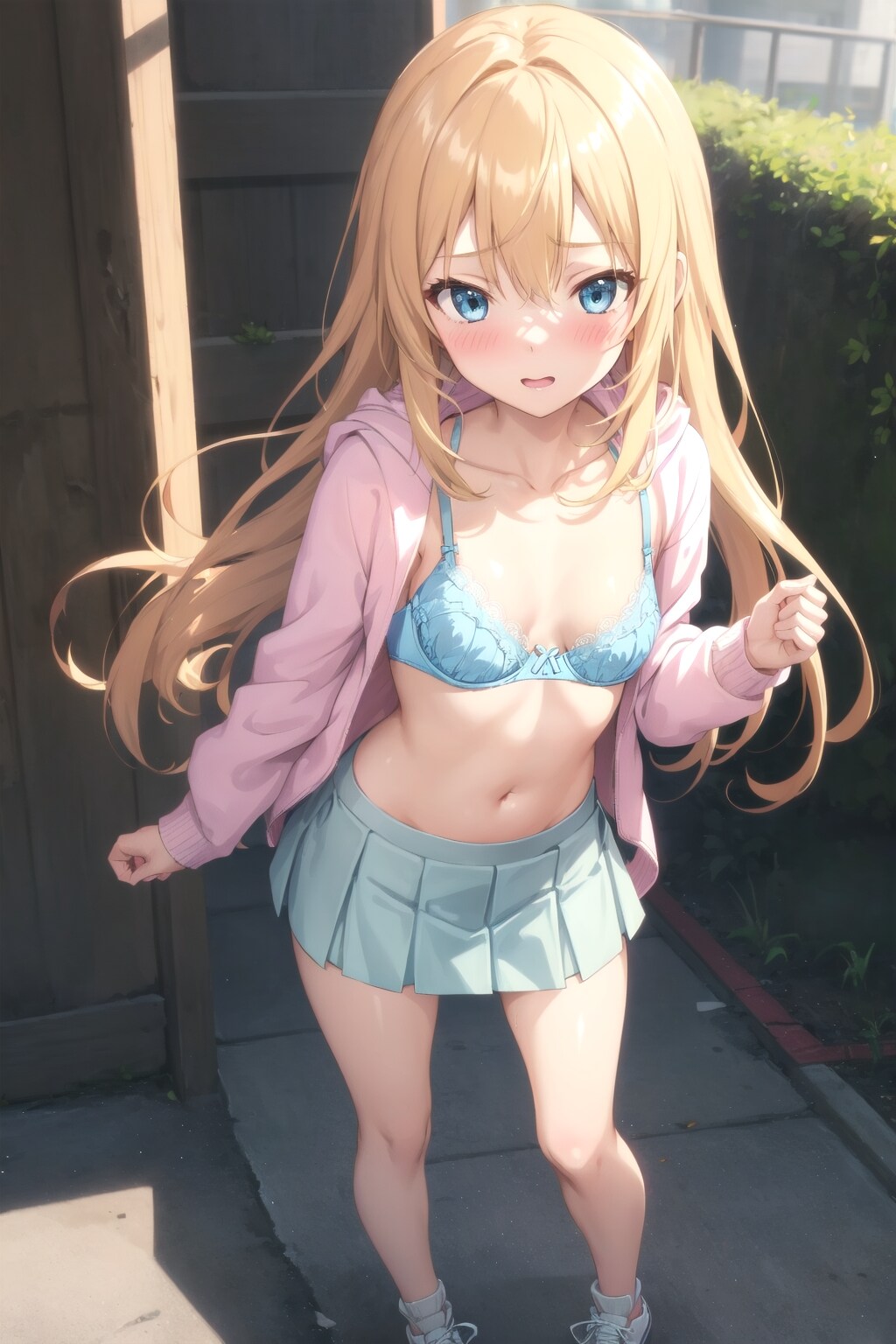 今日のパーカー金髪ちゃん